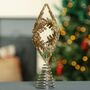 Champagne Gold Snowflake Christmas Tree Topper, thumbnail 4 of 8