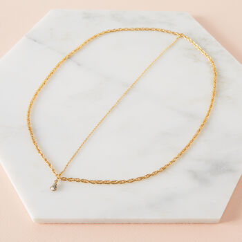 Gold Plated Head Chain With Crystal Drop, 6 of 9