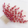 Vibrant Red Hair Comb, thumbnail 1 of 6