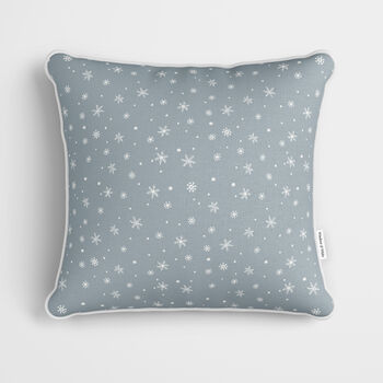 Personalised Blue Woodland Christmas Cushion, 3 of 7