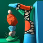 Orange And Green Cotton Socks Gift Box By Pedro V, thumbnail 1 of 6