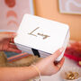 Personalised Script Jewellery Box Travel Gift For Her, thumbnail 10 of 10
