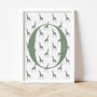 Personalised Giraffe Initial Print, thumbnail 4 of 12