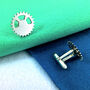 Personalised Sterling Silver Cycling Cufflinks, thumbnail 2 of 5