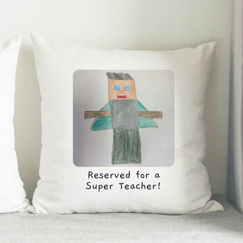 Personalised Photo Cushion Gifts Child's Drawing, 6 of 10