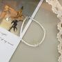 Saskia Ivory Silver Pearl Ribbon Ball Charm Gift Bracelet, thumbnail 5 of 6