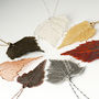 Birch Real Leaf Statement Necklace, thumbnail 1 of 12