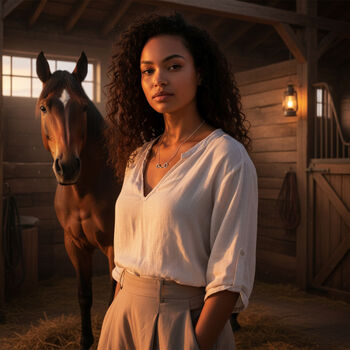 Personalised Snaffle Bit Necklace, Silver Or Gold, 4 of 12