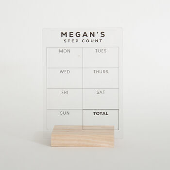 Personalised Step Count Sign, 4 of 5