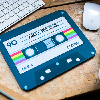 Personalised Cassette Tape Mouse Mat, 4 of 5