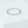 Sterling Silver Simple Thin Stackable Band Ring, thumbnail 1 of 3
