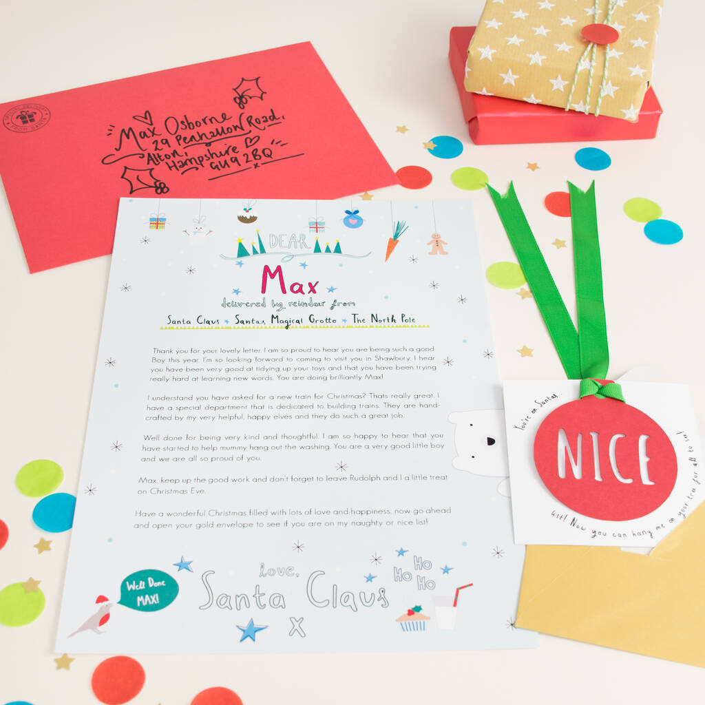 Image of Luxury Personalsied Letter From Santa
