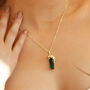 Esmeralda Leopard Necklace 14 K Gold Plated, thumbnail 4 of 7