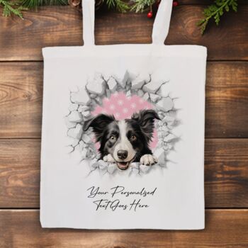 Personalised Christmas Border Collie Break Through, 7 of 10