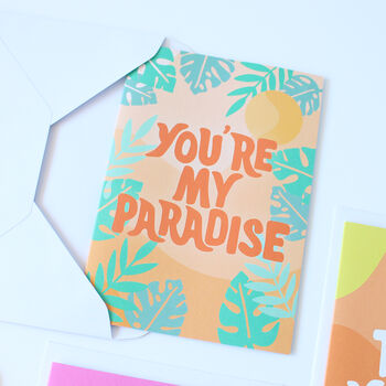 You're My Paradise Greeting Card, 3 of 4