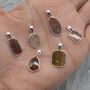 Watermelon Tourmaline Necklace: October Birthstone, thumbnail 1 of 11