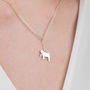 Pug Necklace In Solid 925 Sterling Silver, thumbnail 5 of 6