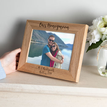 Personalised Honeymoon Photo Frame, 2 of 7