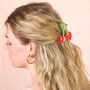 Large Red Cherry Hair Clip, thumbnail 1 of 4
