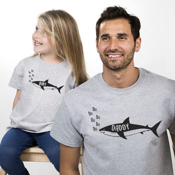 Adult And Children's Shark T Shirt Set, 2 of 12