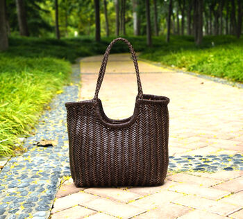 Weaving Leather Handbag, 5 of 8