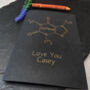 Personalised Coffee Molecule Chemistry Gold Foil Card, thumbnail 10 of 10