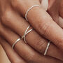 Sterling Silver Infinity Crossover Ring, thumbnail 3 of 8