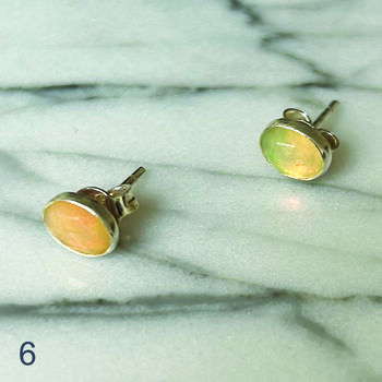 Tara Silver Stud Earrings, 6 of 9