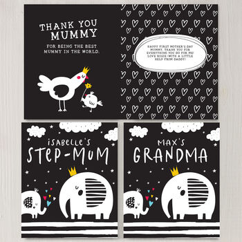 Personalised Black And White Baby Book, 8 of 8