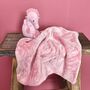 Personalised Seahorse Baby Comforter Blanket, thumbnail 2 of 3