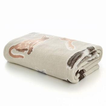 Cozy Cat Clowder Comfort Supersoft Throw, 4 of 5