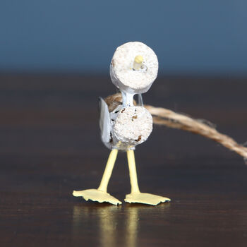 Small Wooden Hanging Seagull Decoration, 3 of 4