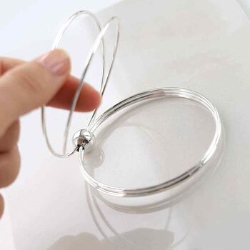 Sterling Silver Statement Bangle, 3 of 8