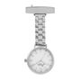Mother Of Pearl And Silver Link Chain Fob Watch, thumbnail 2 of 2