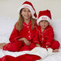 Personalised Matching Family Red Classic Christmas Cotton Pyjamas, thumbnail 6 of 8