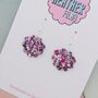 Sparkly Mini Shell Resin Earrings, thumbnail 7 of 12