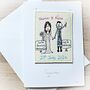 Wedding Card, Personalised, Embroidered, thumbnail 2 of 12