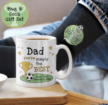 Personalised Fathers Day Mug And Socks Set, 2 of 4