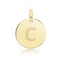 Round Plain Initial Pendant, thumbnail 3 of 12