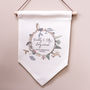 Personalised Fairy Tale Story Time Flag Wall Hanging, thumbnail 2 of 5