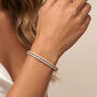 Gold Or Silver Tennis Bangle Bracelet, thumbnail 1 of 11