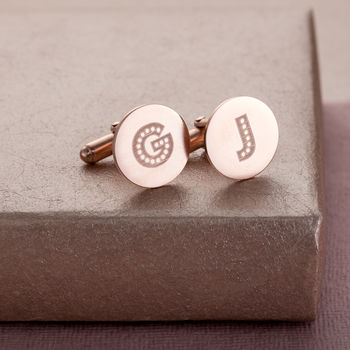 Personalised Letter In Lights Cufflinks, 3 of 6