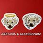Personalised Holographic Pet Face Portrait Stickers, thumbnail 5 of 12
