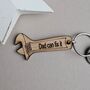 'Dad Can Fix It' Spanner Keyring, thumbnail 1 of 2