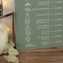 Modern Arch Acrylic Wedding Order Of The Day Timeline, thumbnail 3 of 5