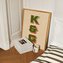 Personalised Retro Initials Print Gift For Couples, thumbnail 4 of 8