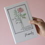 Birth Flower Posy Notebook, thumbnail 1 of 3