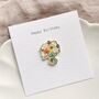Flower Enamel Pin Happy Birthday Gift | Floral Keepsake Letterbox Gift For Her, thumbnail 3 of 11