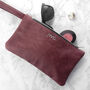 Monogrammed Genuine Leather Clutch Bag, thumbnail 2 of 12