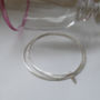 Delicate Silver Double Bangle With A Tiny Heart, thumbnail 1 of 6